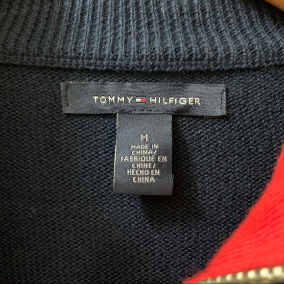 Tommy Hilfiger Full Zip Up - Navy/Red - Picture 4 of 5
